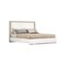Homeroots White And Taupe Wood Queen Bed Frame 486086 - alternate 3