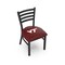 Holland Bar Stool Co BlackLogo Chair, VinylSeat L00418VATech - alternate 1