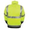 Game Workwear Hi-Vis Bomber Jacket, 100% Polyester Oxford, Hi Vis Lime, L 1370 - alternate 2