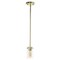 Homeroots Gold Cylinder Iron Ceiling Light With Clear Shades 652006 - alternate 1