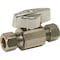 Brasscraft 1/4 in. Nom Female Comp Inlet x 3/8 in. OD Comp Outlet 1/4-Turn Straight Ball Stop KTCR11FX C - alternate 2