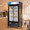 Koolmore 40 in. 33 Cu. Ft. Commercial Merchandiser Refrigerator with Sliding Doors, LED Lighting in Black KM-MDR-2GD-33CSL - alternate 9