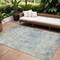 Homeroots 8' X 10' Blue Gray And Green Abstract Washable Indoor Outdoor Area Rug 604544 - alternate 1