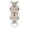Leviton Straight Blade Receptacle, 5-20R, 20 A, 125V AC, Flush Mount, Self-Grounded MT563-ST - alternate 1