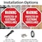 Signmission Warning Protected by Electronic Sur, 6 Inch X 6 Inch, Plastic Sign OC-P-6-332 - alternate 5