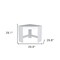 Homeroots 30" White Wood Corner Computer Desk 546422 - alternate 4
