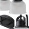Jonathan Y Virginia 42.8 in. 5-Light Farmhouse Industrial Metal and Seeded Glass LED Vanity Light, Black JYL7903B - alternate 6