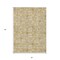Homeroots 3' X 5' Gold Gray And Beige Floral Washable Indoor Outdoor Area Rug 595949 - alternate 5