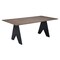 Homeroots 79" Espresso Solid Wood Cross Leg Base Dining Table 623354 - alternate 6