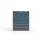 Strong Hold 8 drawer cabinet - (5x 2ft, 1x 3ft, 1x 4ft, 1x 5ft) - Blue accents - Electronic Lock S3036-PPRAS-0801FS - alternate 1