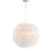Jonathan Y Stork 19" Feather Metal Adjustable LED Pendant, White JYL9063A - alternate 9