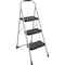 Cosco Fold Step Stool, 3 Step, 200 lb., Platinum, 3 Steps, Steel, Light Gray 11-408PBLD1 - alternate 1