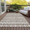 Homeroots 5' X 8' Taupe Beige And Gray Quatrefoil Washable Indoor Outdoor Area Rug 583259 - alternate 6