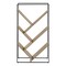 Homeroots 60" Taupe Metal Five Tier Geometric Bookcase 489787 - alternate 6