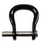 Notch Equipment Quickie Shackle, 2.48 in Length, 1.14 in Gate Opening, Steel, Black 99706 - alternate 1