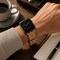 Elegani Band Compatible with Apple Watch 41mm, Light Brown, Silver, Black, Yellow Gold, Rose Gold Buckle LSCHPAM-LBRN-41 - alternate 3