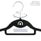 Elama Home 30 Piece Rubber Non Slip Hanger with Hanging Tab in Black ELH-8RB30BLK - alternate 7