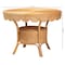 Bali & Pari Abena Bohemian Scalloped Light Honey Rattan Dining Table 258-14188-ZORO - alternate 6
