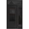Vdomdoors Aluminum Door Iron 0101 Black Entry Steel Metal Classic Painted 48 x 92 (36+12 x 80+12)-Left Inswin IRON0101EXD-BLK-W36+12xH80+12-LH-I - alternate 1