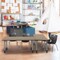 Regency Kee Mobile Adjustable Classroom Table W/ 2 Andy Mobile Chairs, 72 in W, 24 in L, Noble Oak MT7224NOAPCGY45BK - alternate 4