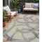 Homeroots 5' X 8' Beige Ivory And Gray Abstract Washable Indoor Outdoor Area Rug 599101 - alternate 1