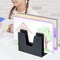 Acrimet 5 Section Incline File Sorter Desk Organizer Rack for Office Desktop Plastic Black Color 225.1 - alternate 7