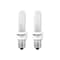 Bulbrite 40 Watt E12 Candelabra Screw Base KRYPTON/XENON T3 Light Bulb, Frost, 2700K, 2PK 860994 - alternate 1