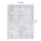 World Rug Gallery Vintage Boho Medallion Machine Washable Non Slip Area Rug 5 ft x 7 ft Blue 6025BLUE5X7 - alternate 7