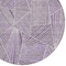 Homeroots 8' Purple And Ivory Round Geometric Washable Indoor Outdoor Area Rug 594805 - alternate 7