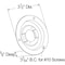 Grote Lighting Theft-Resistant Polycarbonate Mounting Flange & Pigtail Cap for 21/2in Round Lights, Black 43162 - alternate 5