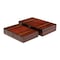 Homeroots Set of Two Brown Wood Box With Lid, 2PK 489369 - alternate 6
