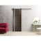 Sartodoors Sturdy Barn Door with Hardware, Planum 0310 Chocolate Ash and Aluminum Strips, 6.6FT Rail Hangers H PLANUM0310BD-B-CA-32 - alternate 1