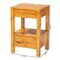 Bali & Pari Azmi Modern and Contemporary Natural Light Mappa Real Burl Wood 2-Drawer Nightstand 249-13923-ZORO - alternate 4