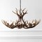Jonathan Y Eldora 36" 8-Light Rustic Farmhouse Adjustable Resin Antler LED Chandelier, Brown JYL6319A - alternate 7