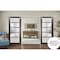 Sartodoors Sturdy Double Barn Door with Frosted Glass 64x80 (2* 32x80) Solid Core Modern Interior QUADRO4002DB-S-CA-64 - alternate 1