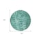 Homeroots 8' Teal Blue Round Ikat Washable Indoor Outdoor Area Rug 577003 - alternate 5