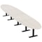 Skutchi Designs 18ft Oval Conference Table With Power | Harmony Series | 16 Person Meeting Room Table HAR-OVL-48X216-T.BK-K458-NA - alternate 1