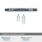 Amerock Carrione 3-3/4 in 96 mm Center-to-Center Marble Black/Satin Nickel Cabinet Pull BP36648MBKG10 - alternate 5
