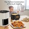Simple Deluxe Air Fryer 6 Quart Capacity with Window Square Air Fryer 12-in-1 Air Fry, Roast, Reheat, Dehydrate,  3A88HKAIRXFRYER6BGE - alternate 8