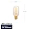Bulbrite Incandescent 40-Watt Nostalgic Edison T14 Tubular Light Bulb, Vintage Spiral Filament, 4 PK 861380 - alternate 6
