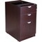 Boss Deluxe Pedestal-Full, Box/Box/File, 15.5"Wx22"D, Mahogany N166-M - alternate 1