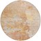 Homeroots 8' Salmon Round Abstract Washable Indoor Outdoor Area Rug 607814 - alternate 5