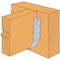 Simpson Strong-Tie 9.13 in. H X 2 in. W 16 Ga. Galvanized Steel Joist Hanger U210R - alternate 5
