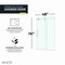 Anzzi 48in x 76in Frameless Shower Door with Sliding in Brushed Nickel with Tsunami Tempered Clear Glass SD-FRLS06101BN - alternate 10
