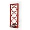 Homeroots 17" Red And Silver Lattice Solid Wood Wall Sconce Candle Holder 274565 - alternate 5
