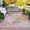 Homeroots 3' X 5' Pink Charcoal And Copper Abstract Washable Indoor Outdoor Area Rug 630801 - alternate 5