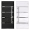 Vdomdoors Steel Door Deux 1105 Black Enamel 2 Sidelight Exterior Windows Sidelites/ Stainless Inserts Entry D DEUX1105EXD-BLK-W12+36+12 x H80-LH-I - alternate 4