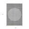 Homeroots 9' X 12' Gray And Ivory Striped Washable Indoor Outdoor Area Rug 597167 - alternate 7