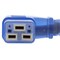 Ac Works Medical-Grade Power Cord, 20 ft 5-15P to Left-Angle C19, 15A Green Dot MD15ALC19-240 - alternate 3