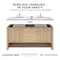 James Martin Vanities Brittany 72" Double Vanity, Black Onyx, w/ 3 CM Siberian Silestone Top w/FreePower Wireless Charger 650-V72-BKO-FSFR - alternate 8